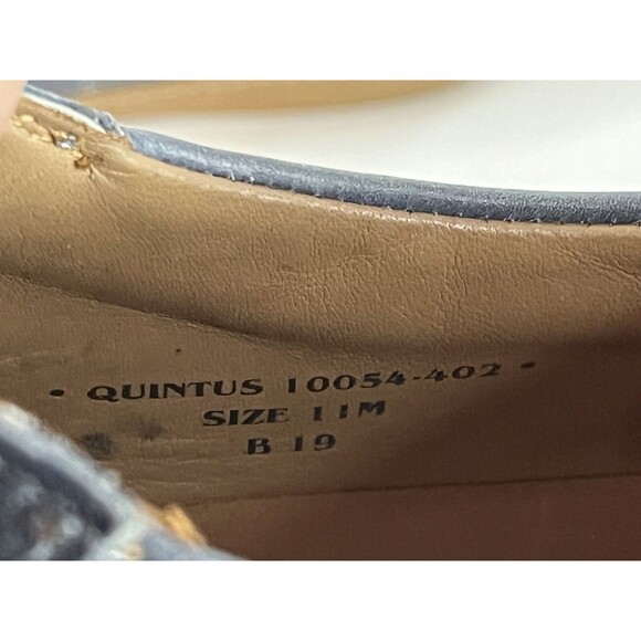 Moral Code Quintus Navy Leather Men’s Sneakers Size 11 M 10054-402 - Picture 8 of 9